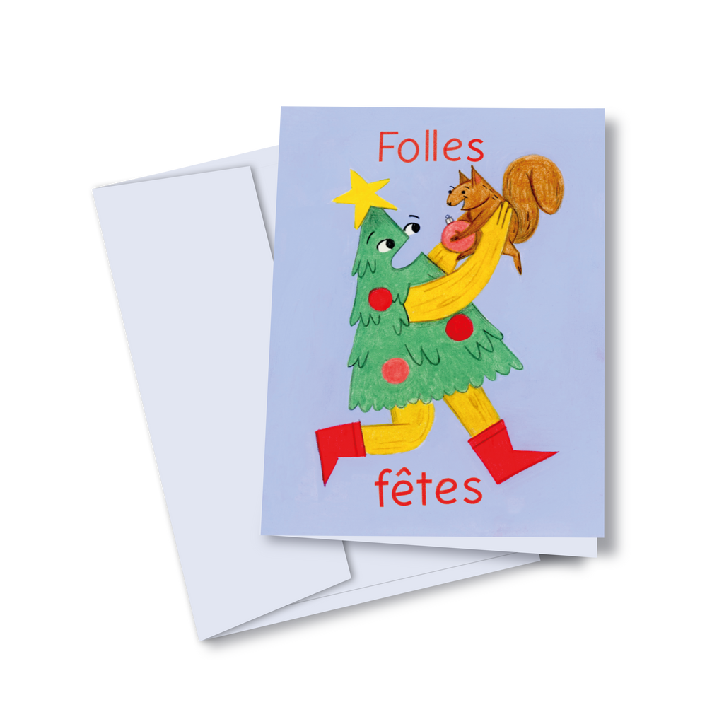 Folles fêtes - carte de vœux