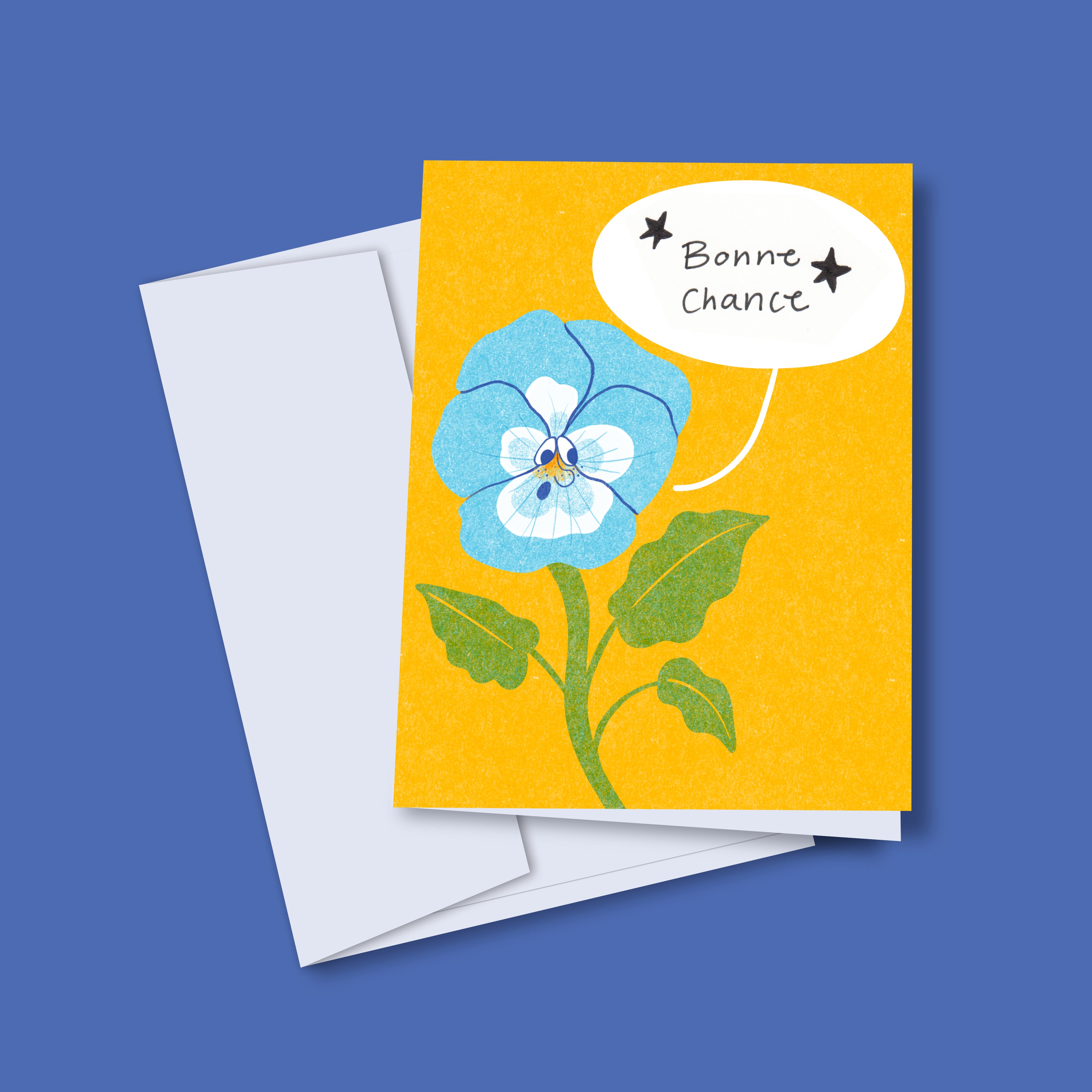 Petite pensée - carte de vœux