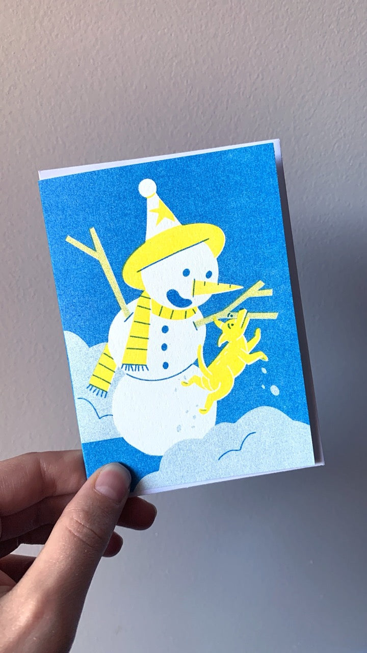 Oh non, mon bras! - carte de vœux