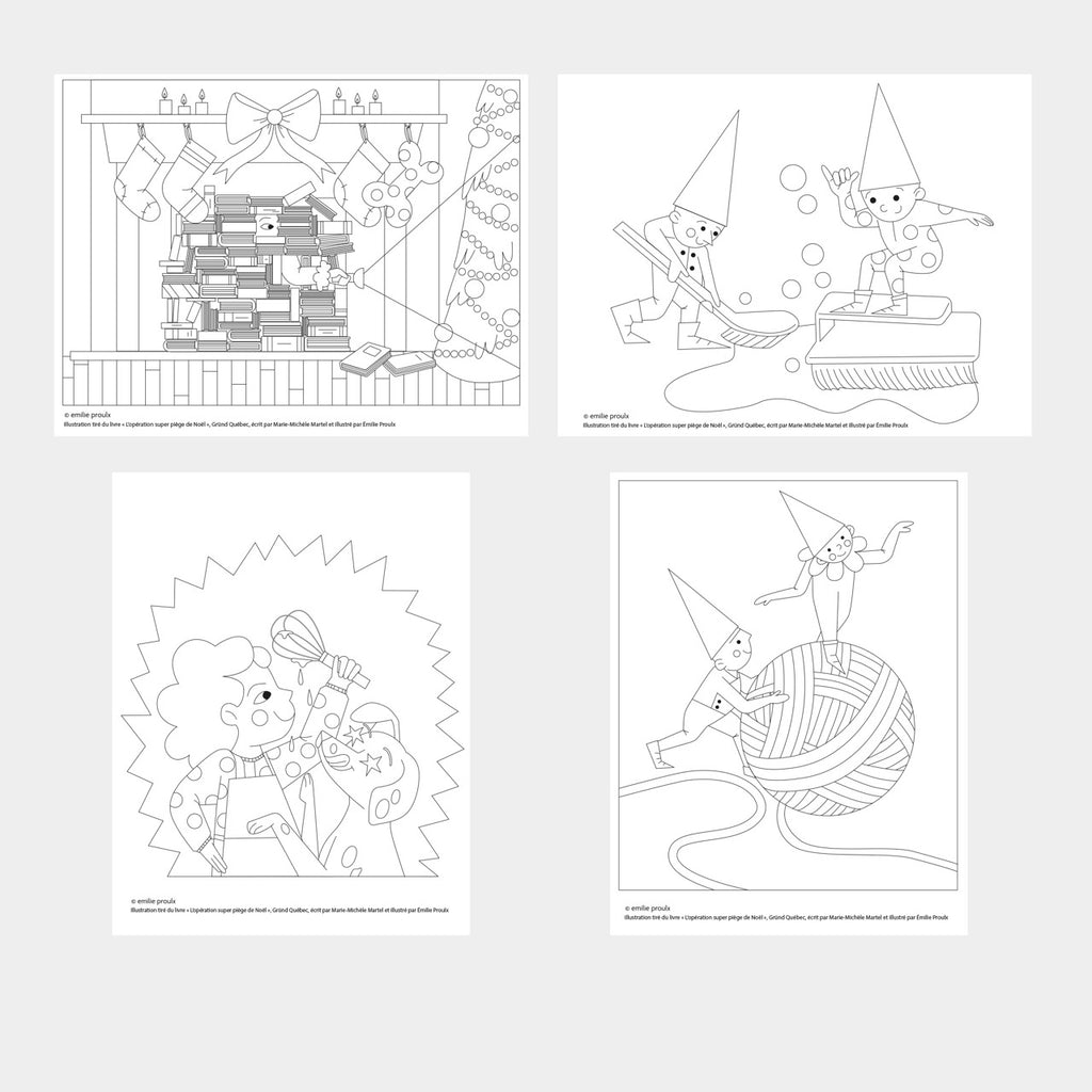 Ensemble de coloriages Noël