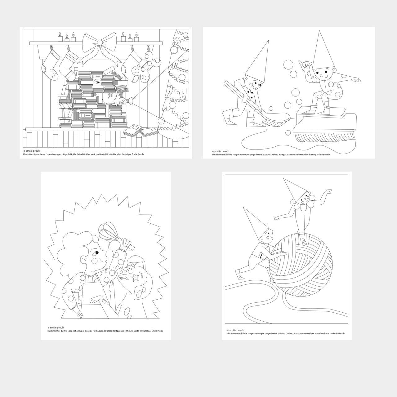 Ensemble de coloriages Noël