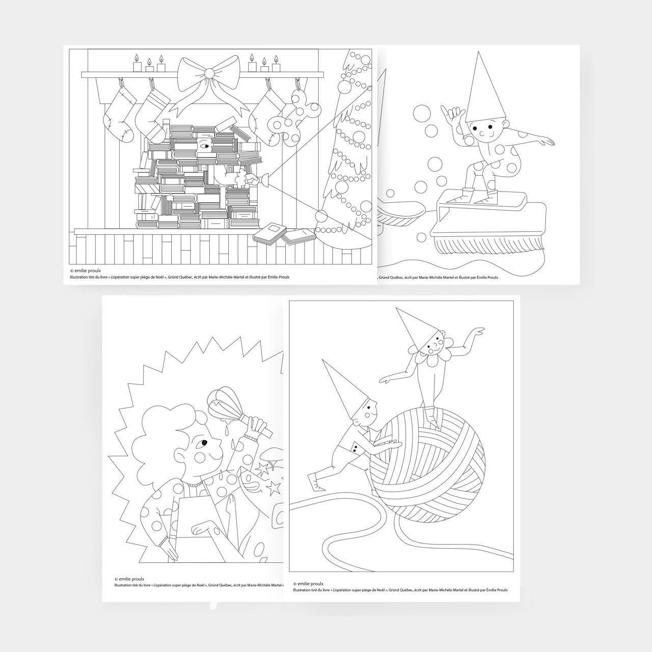 Ensemble de coloriages Noël