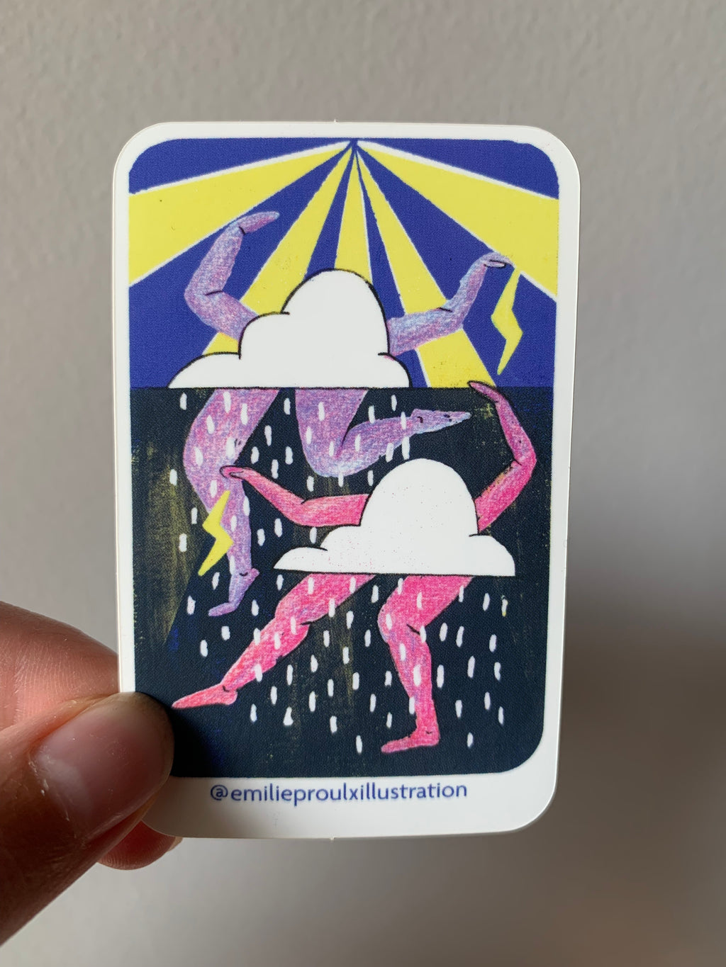 Beau temps, mauvais temps ! - Autocollant