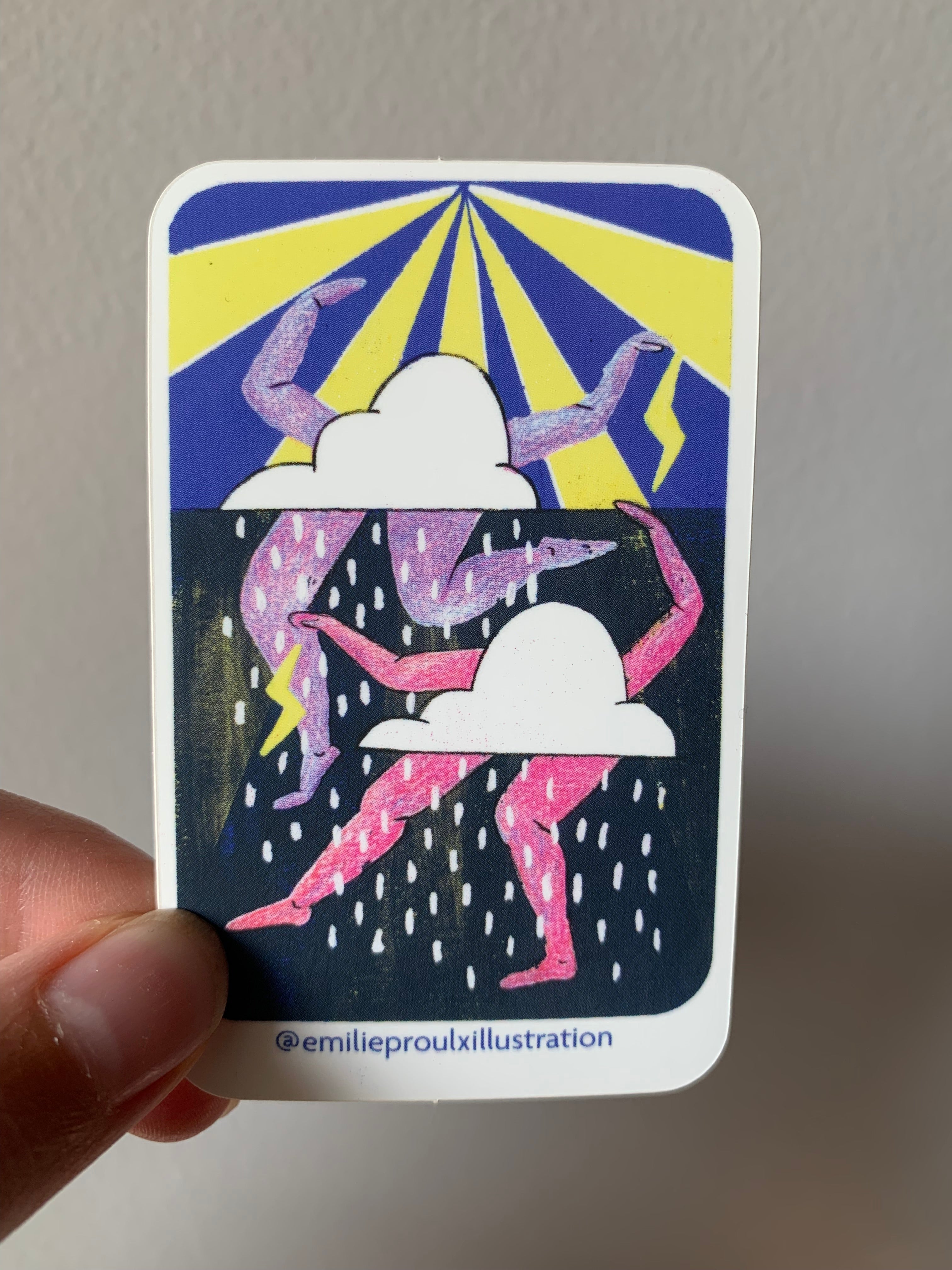 Beau temps, mauvais temps ! - Autocollant