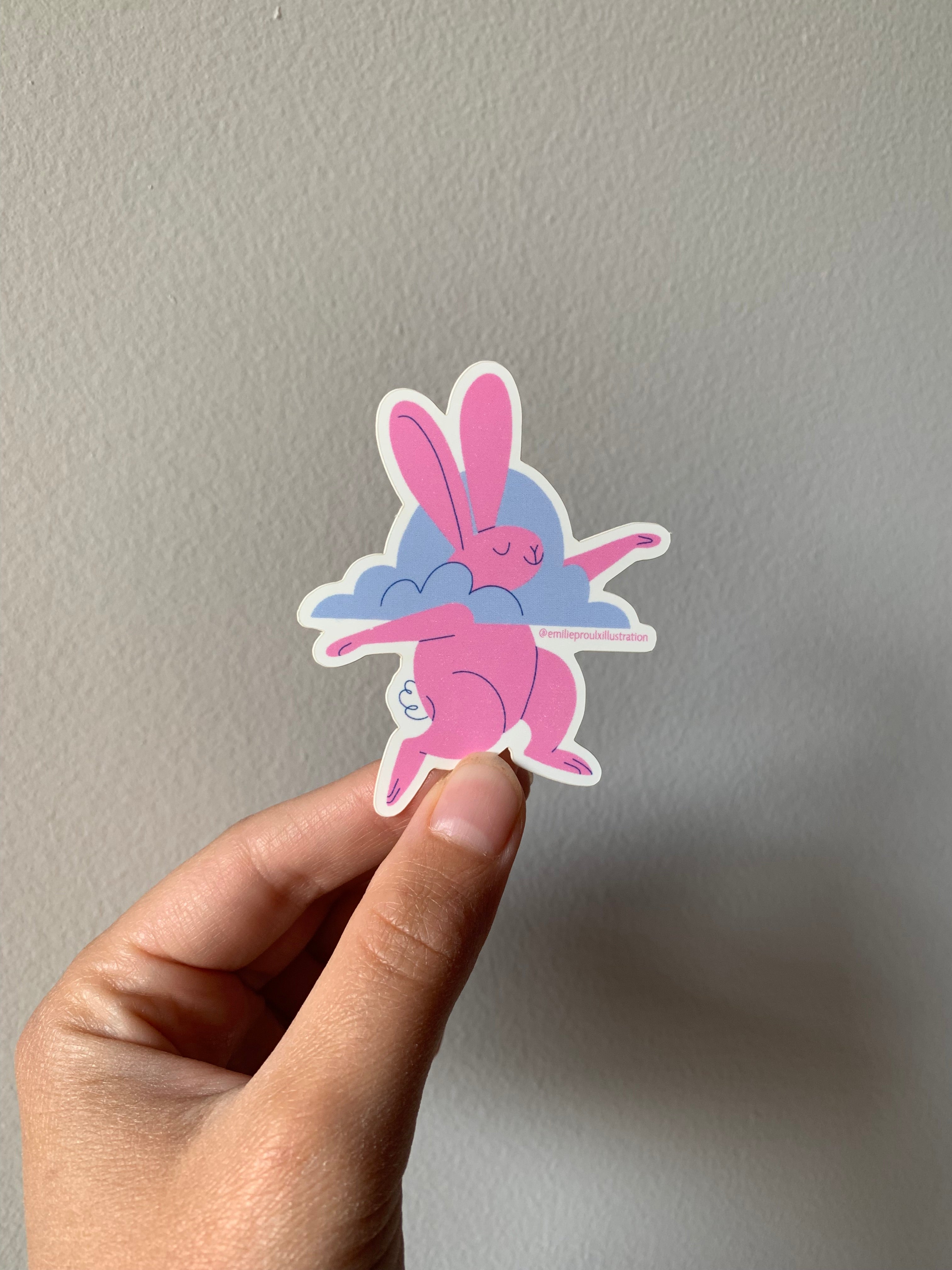 La tête dans les nuages - Autocollant