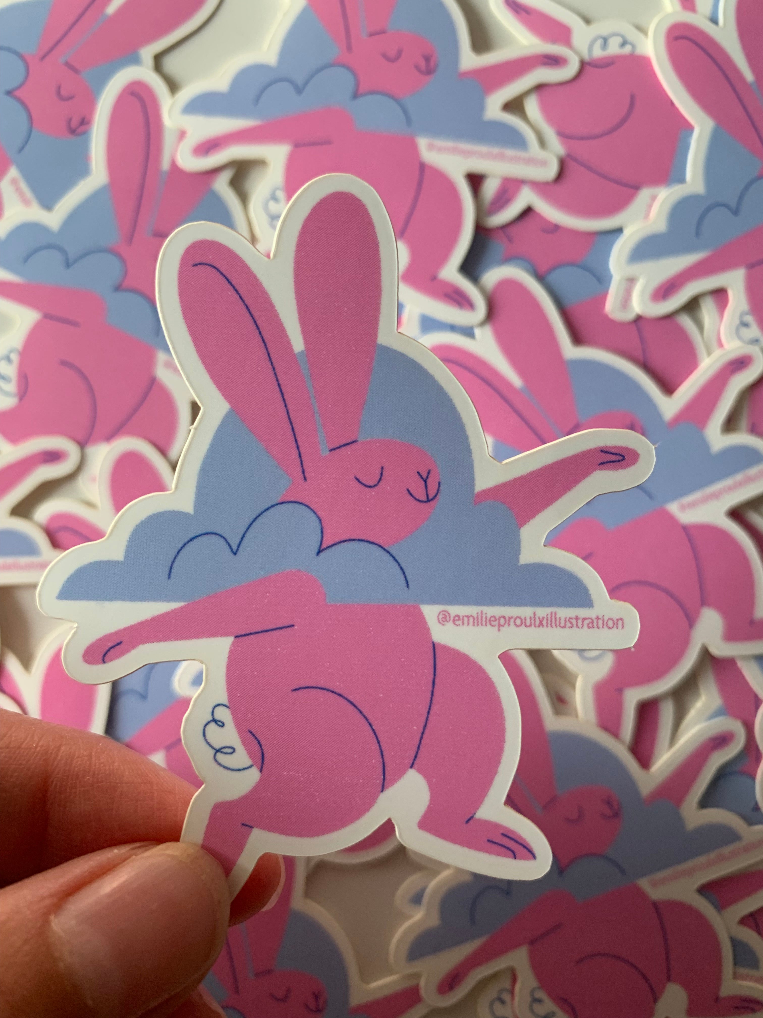 La tête dans les nuages - Autocollant