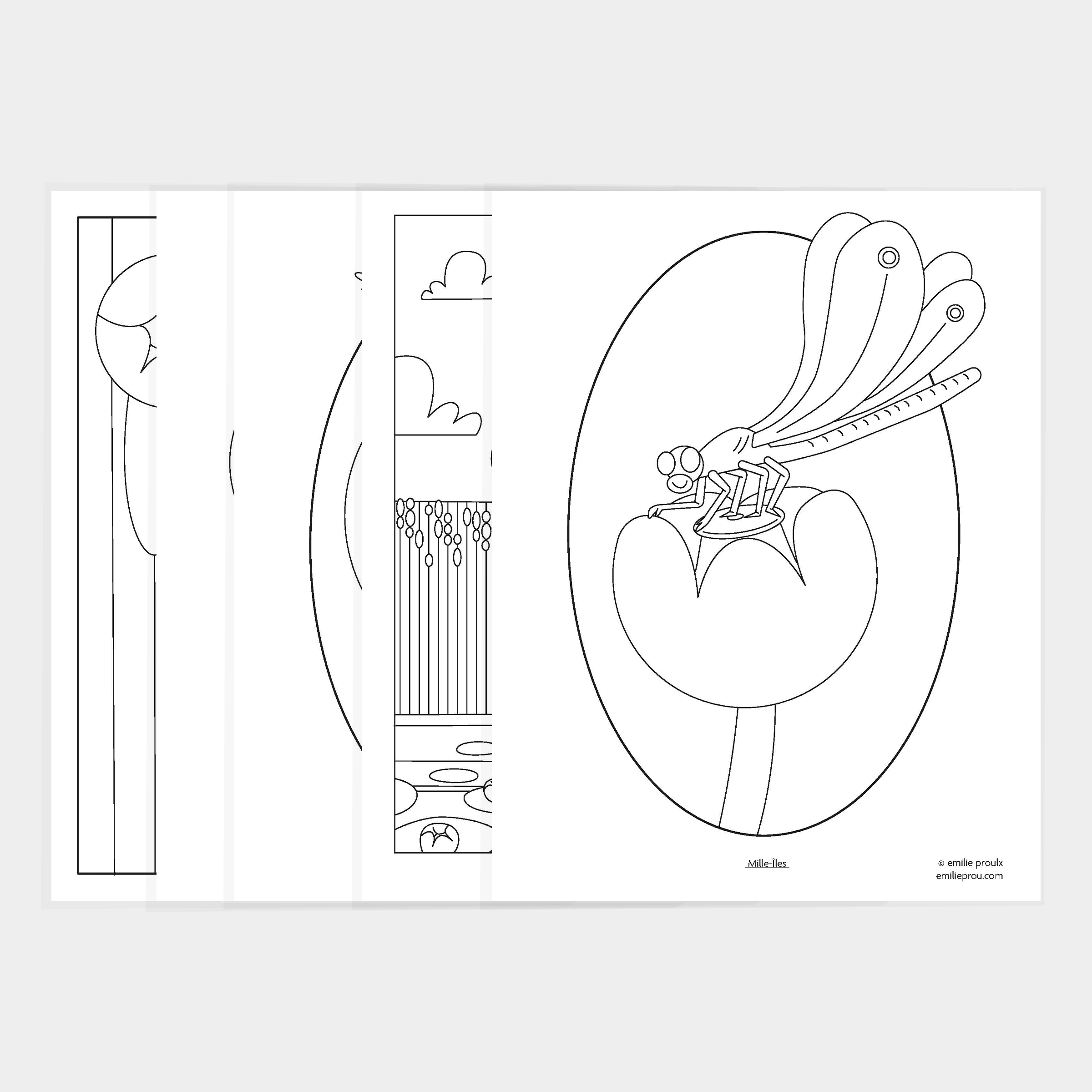 Ensemble de coloriages Mille-Îles