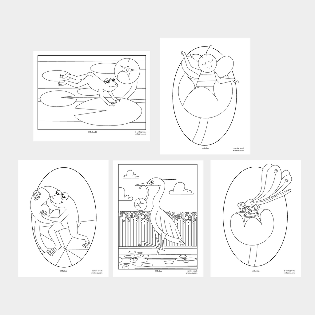 Ensemble de coloriages Mille-Îles