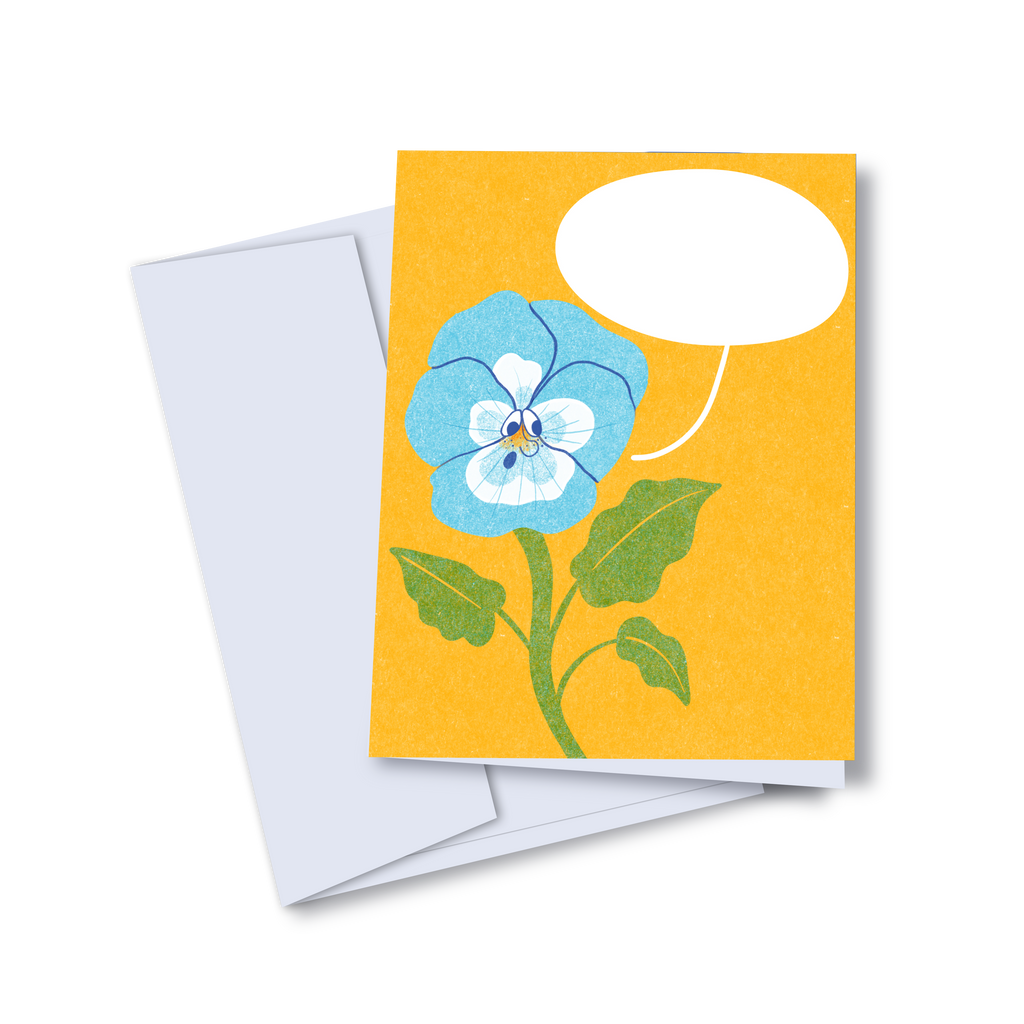 Petite pensée - carte de vœux